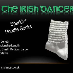Diamante Irish Dancer Poodle Socks