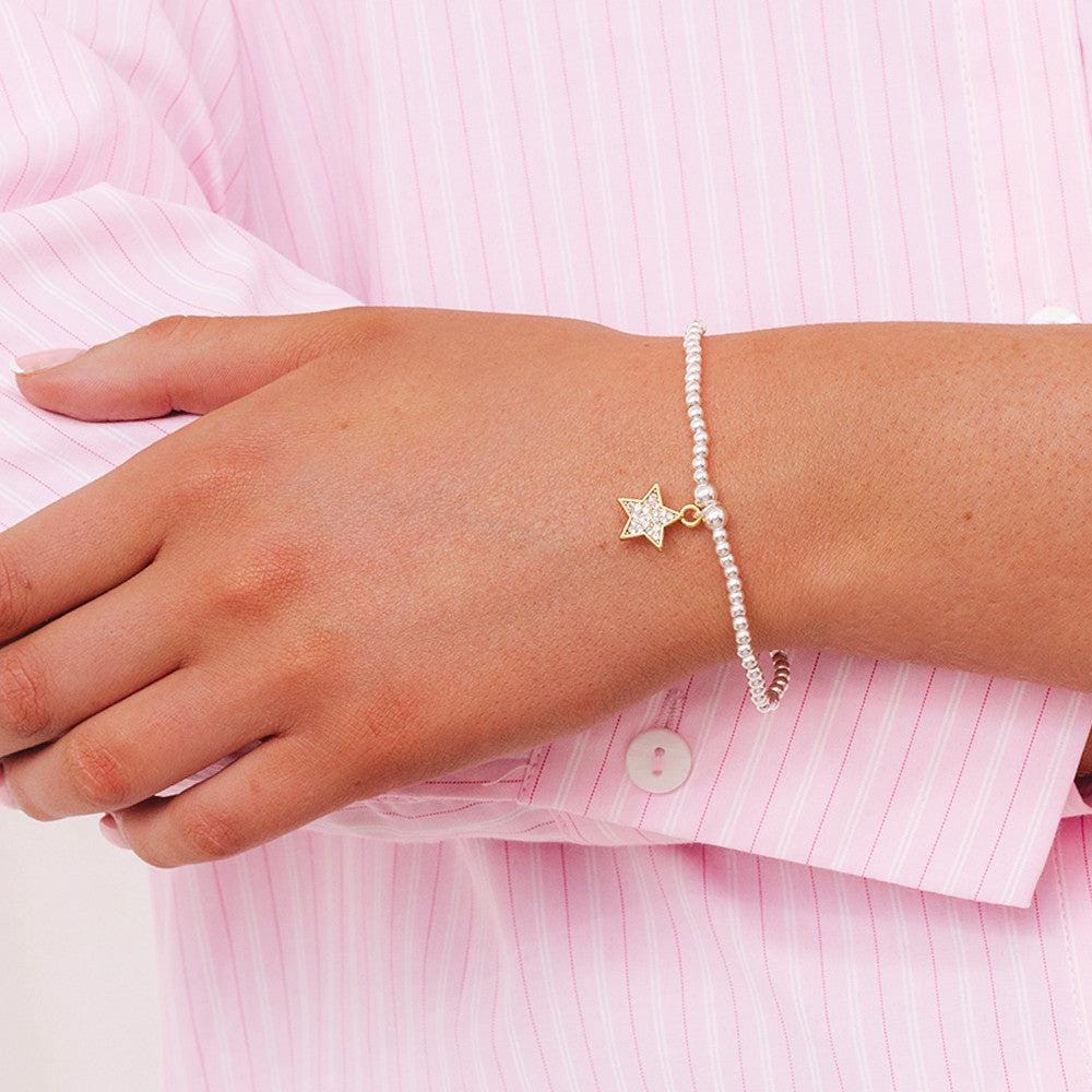 Just To Say Happy Birthday gold star charm bracelet - Image 2