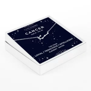 Cancer Silver Zodiac Constellation Necklace