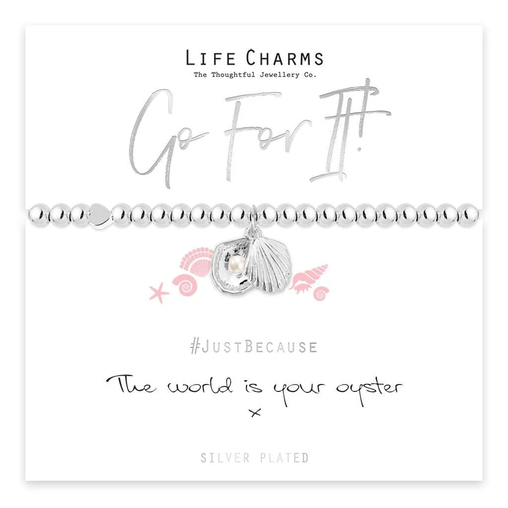 Go For It - The World Is Your Oyster Bracelet