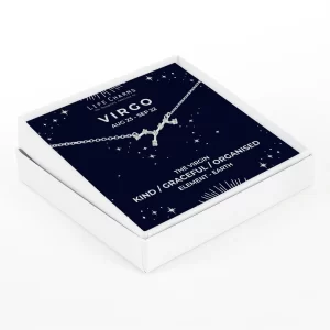 Virgo Silver Zodiac Constellation Necklace